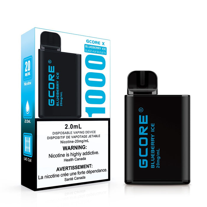 Gcore X 1000, 2ml Disposable - Blueberry Ice