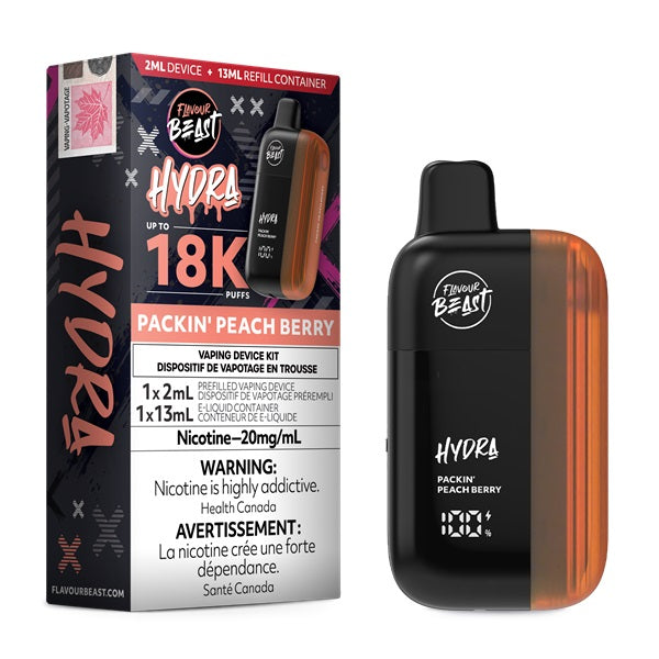 Flavour Beast HYDRA 18k - Packin' Peach Berry