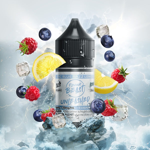 Flavour Beast Unleashed SALTS - Epic Blue Razz Lemon Iced