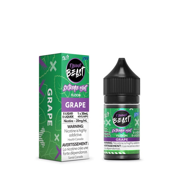 Flavour Beast SALTS - Extreme Mint Fuzion Grape ICED