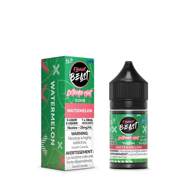 Flavour Beast SALTS - Extreme Mint Fuzion Watermelon ICED