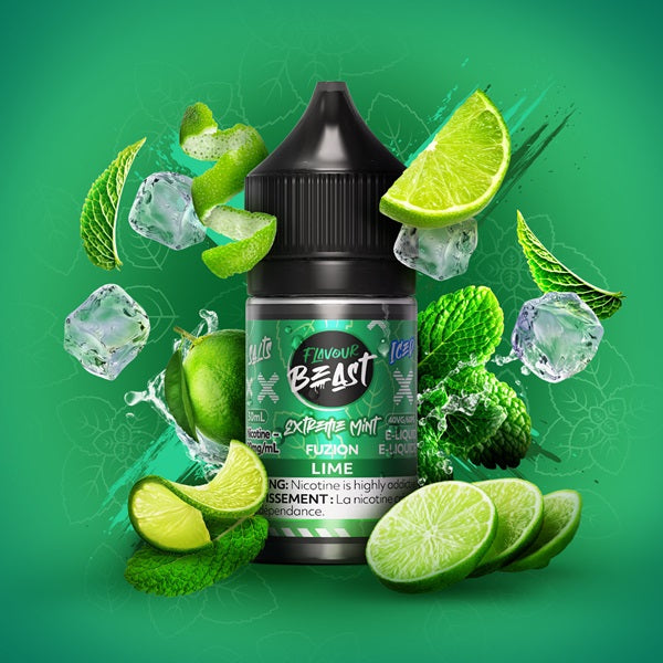 Flavour Beast SALTS - Extreme Mint Fuzion Lime ICED