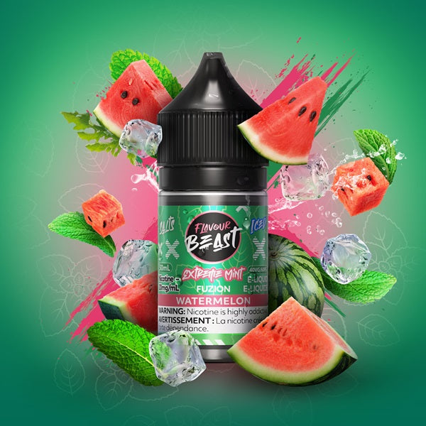 Flavour Beast SALTS - Extreme Mint Fuzion Watermelon ICED