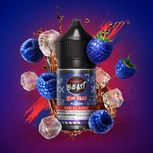 Flavour Beast SALTS - Blue Raz Fuzion Red Classic ICED