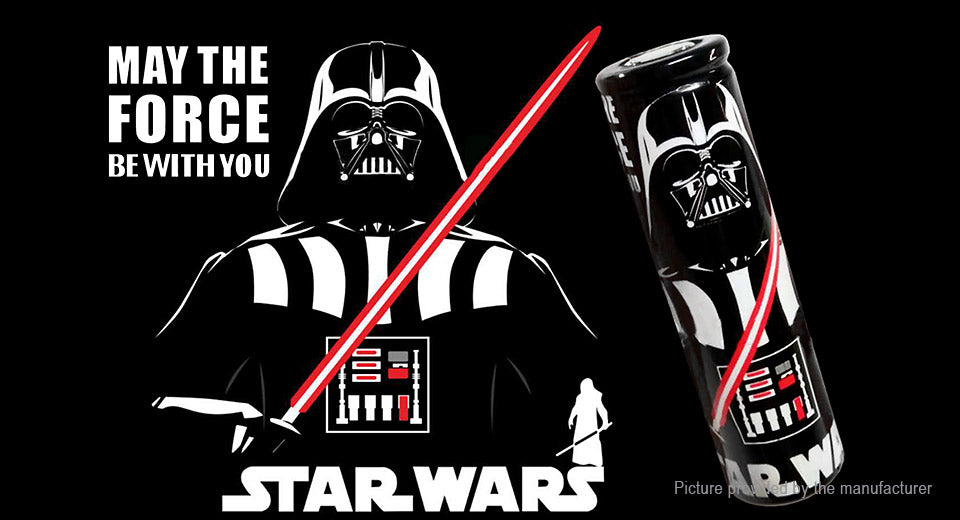 18650 Battery Wrap Darth Vader